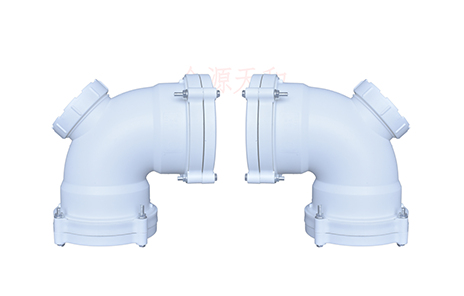 FRPP90°带口双扩弯头